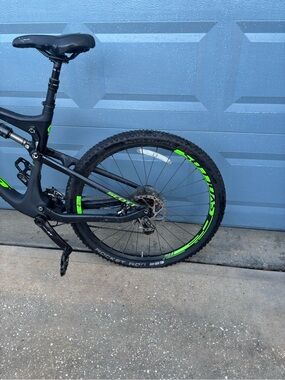 Scott Black Mountain Bike with Green Accents